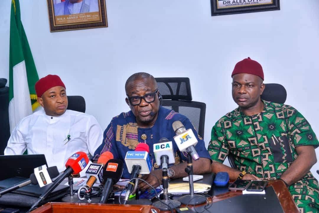 Journalists in Abia State during a press meeting discussing objectivity and press freedom