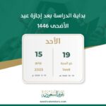 Eid al-Adha school dates holiday classroom empty desks