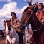 Nathan Chasing Horse early film appearance in western movie
