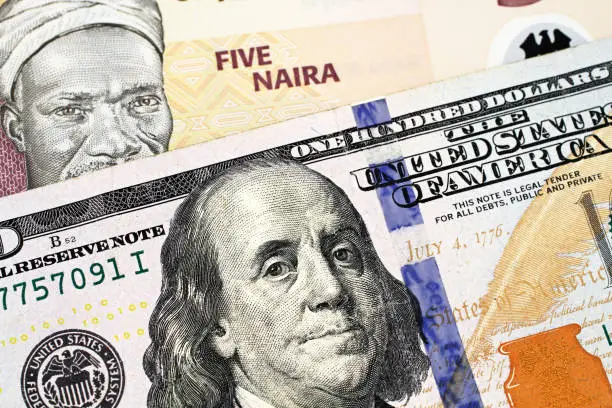 Dollar to Naira exchange rate decline April 2026