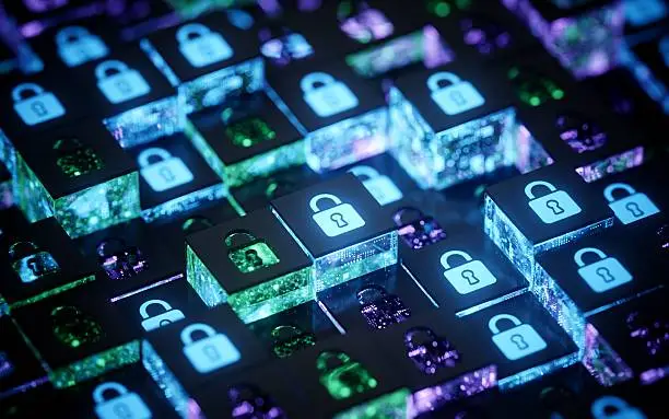 Cybersecurity concept showing risks of online abuse networks
