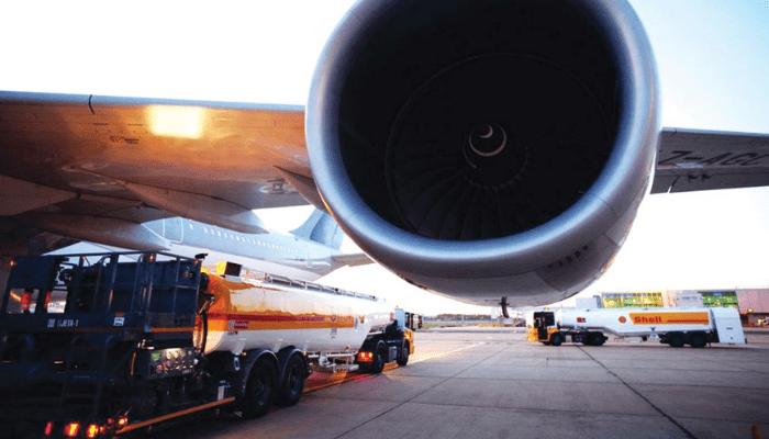 Commercial aircraft parked at a Nigerian airport amid aviation fuel supply concerns