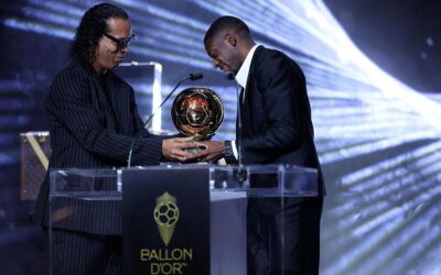 Football stars including Dembélé, Harry Kane and Mbappé competing for Ballon d’Or 2026
