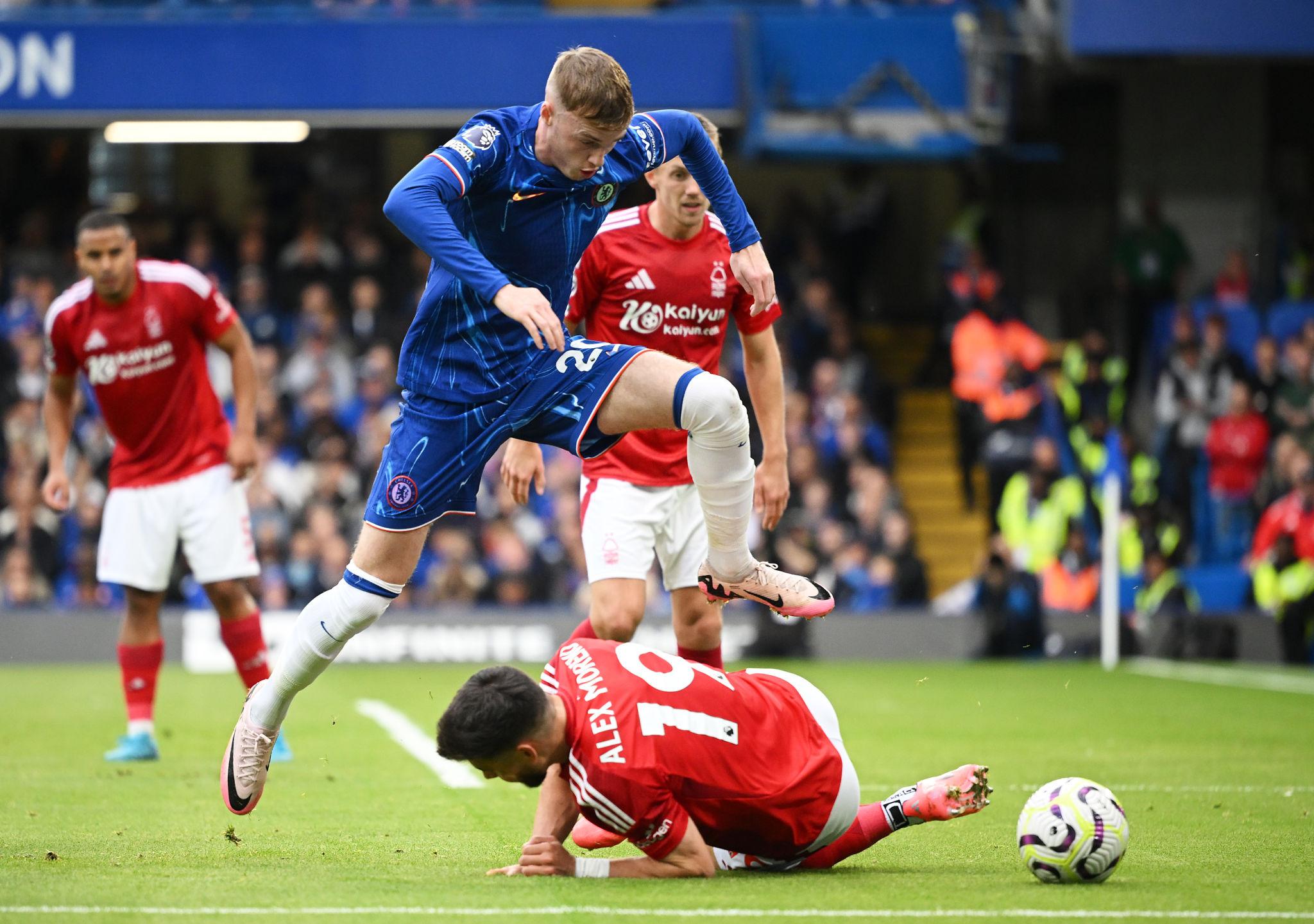 Chelsea F.C. vs Nottingham Forest standings match action players