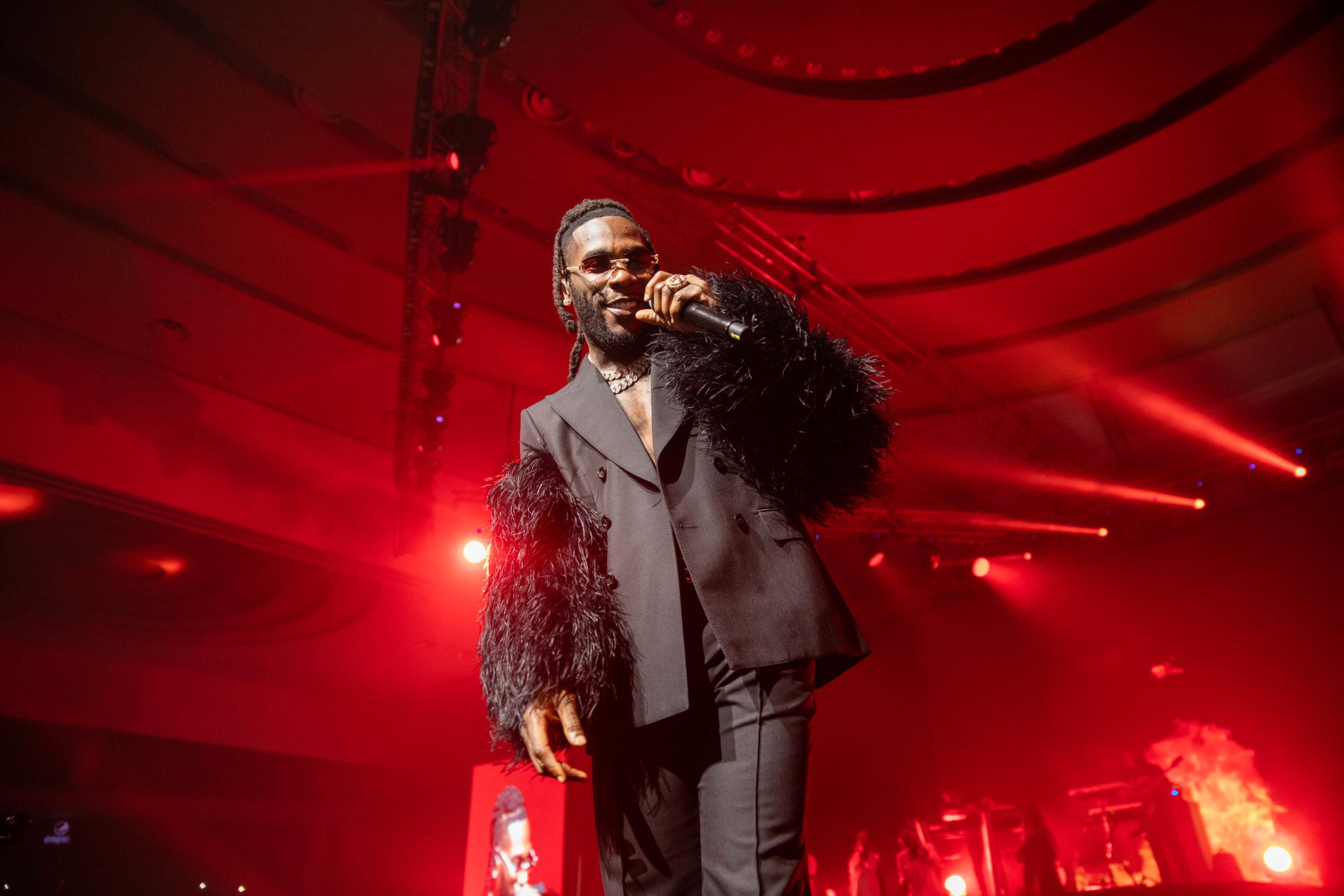 Cubana Chief Priest speaking during an interview about his feud with Burna Boy