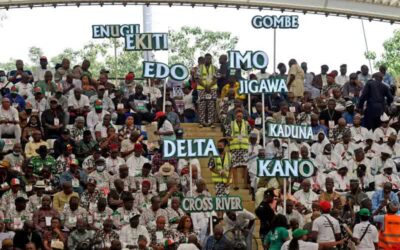 NDC delegates during convention zoning 2027 presidential ticket to the South