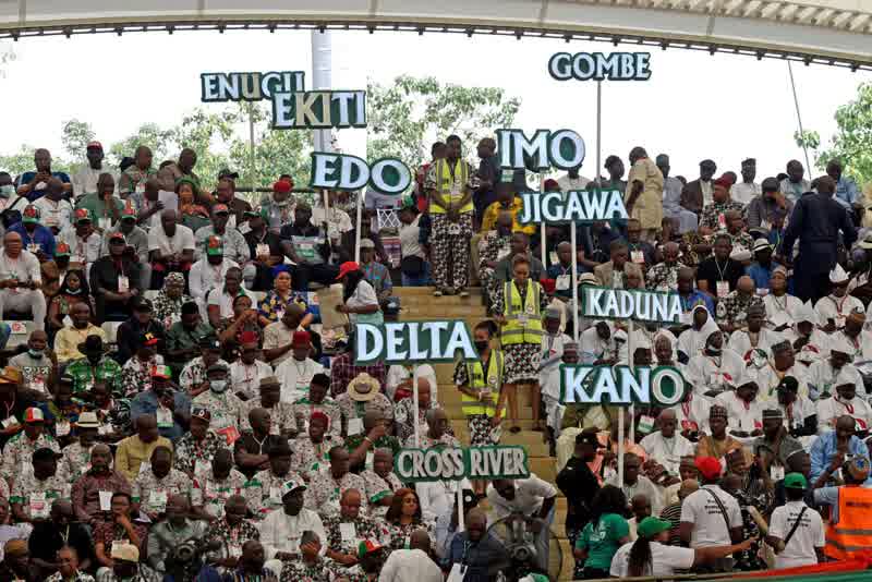 NDC delegates during convention zoning 2027 presidential ticket to the South