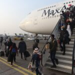 Young Nigerian students studying abroad at an international university campus