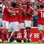 Nottm Forest vs Aston Villa goal celebration match moment