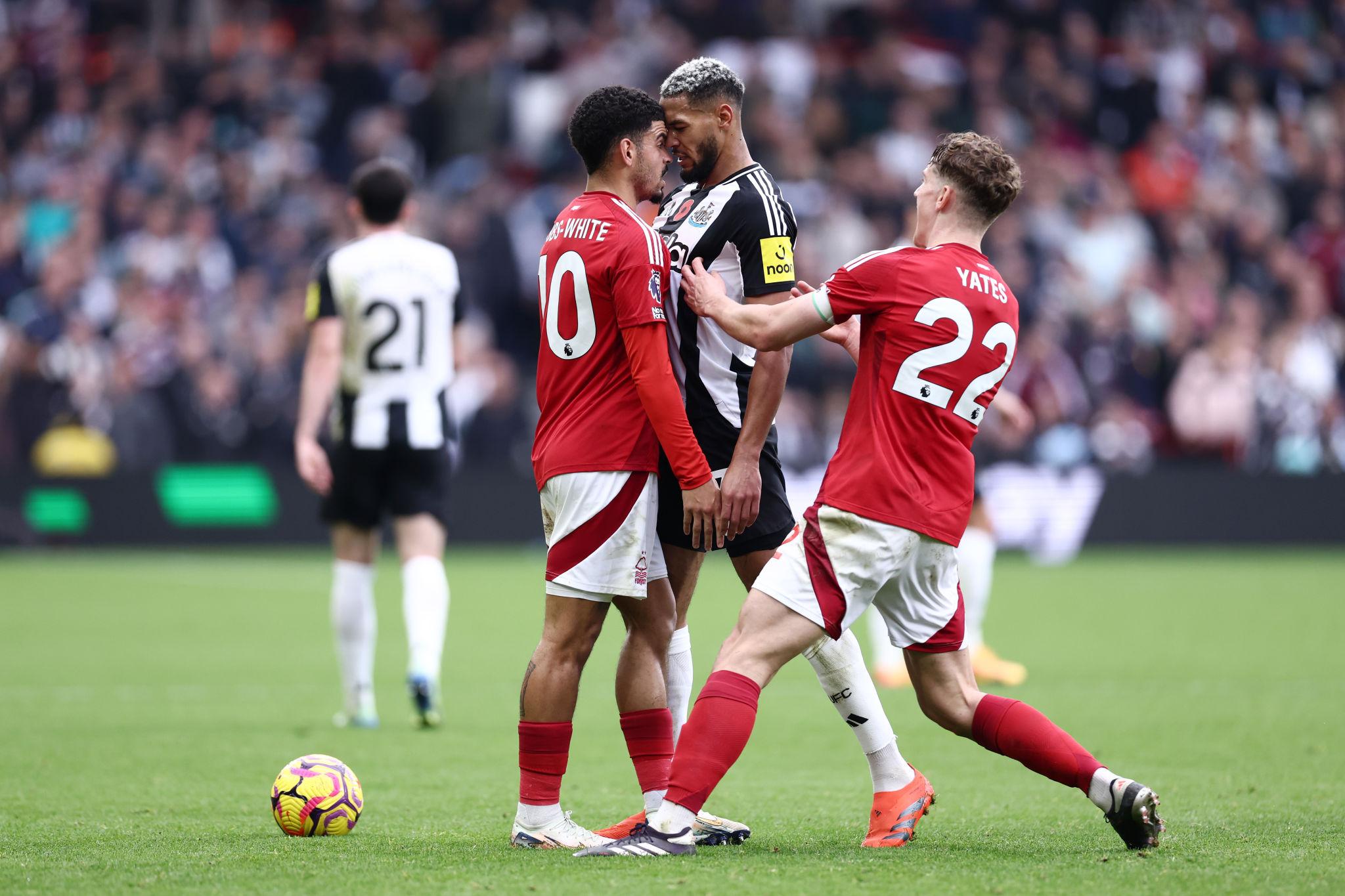 Nottm Forest vs Newcastle Premier League match action
