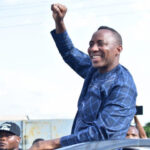 Omoyele Sowore speaking after emerging as AAC presidential candidate for the 2027 election