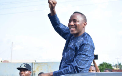 Omoyele Sowore speaking after emerging as AAC presidential candidate for the 2027 election