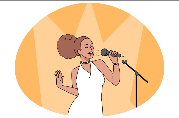 Editorial illustration of Tyla celebrating her victory at the 2026 American Music Awards