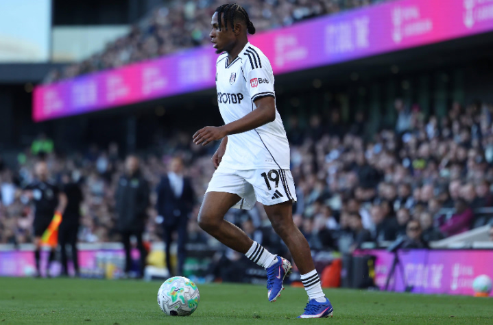 Samuel Chukwueze during a football match amid uncertainty over his AC Milan future