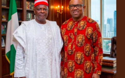 Rabiu Kwankwaso and Peter Obi during NDC 2027 election preparations