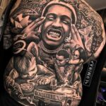 Shank tattoo confession showing name tattoo and Lit Gang body ink