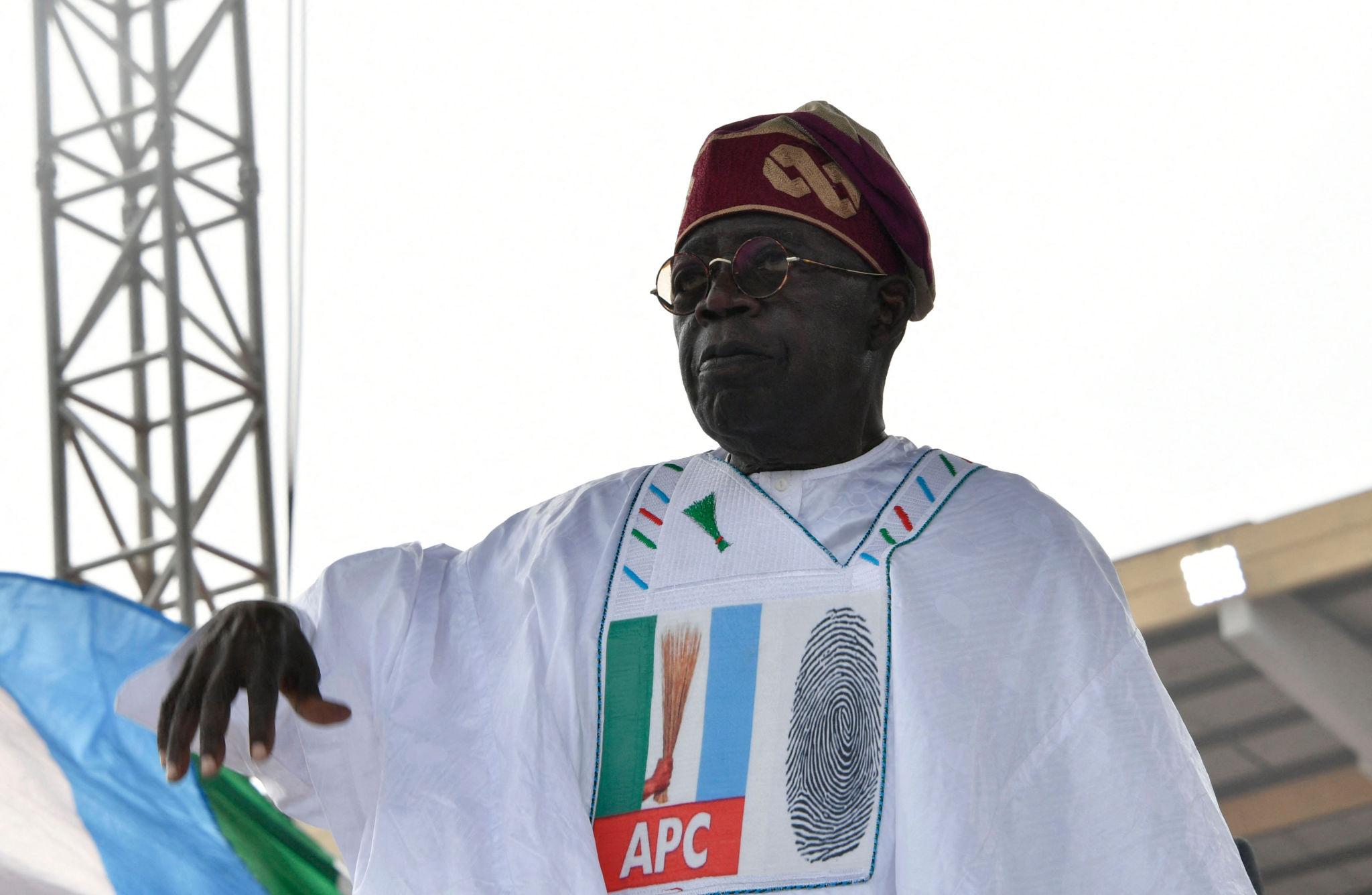 Tinubu votes during APC presidential primary in Lagos