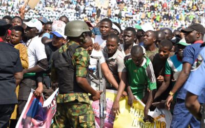 APC supporters celebrating Tinubu’s primary election victory