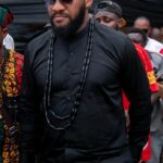 Yul Edochie speaking during an interview that sparked online debate about relationships and marriage