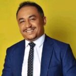 Daddy Freeze explains wearing black to Alex Ekubo service of songs