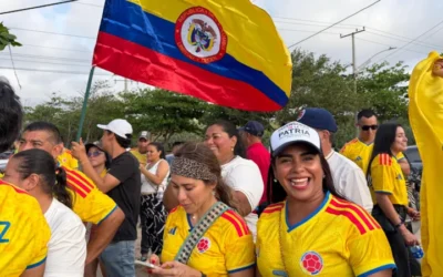 Abelardo de la Espriella celebrates after leading Colombia presidential election vote count