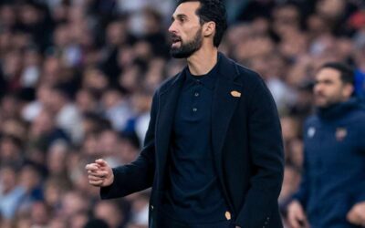 Former Real Madrid coach Alvaro Arbeloa during a football coaching session amid reports linking him with Fulham.