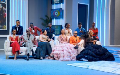 BBNaija Season 10 housemates during the reunion show as fans question Ivatar's absence.
