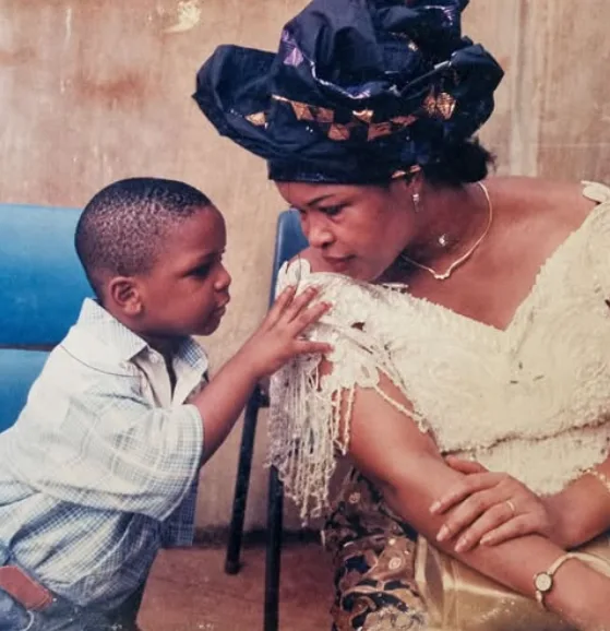 Nollywood actor Charles Born celebrates his mother Stella Born during Father’s Day