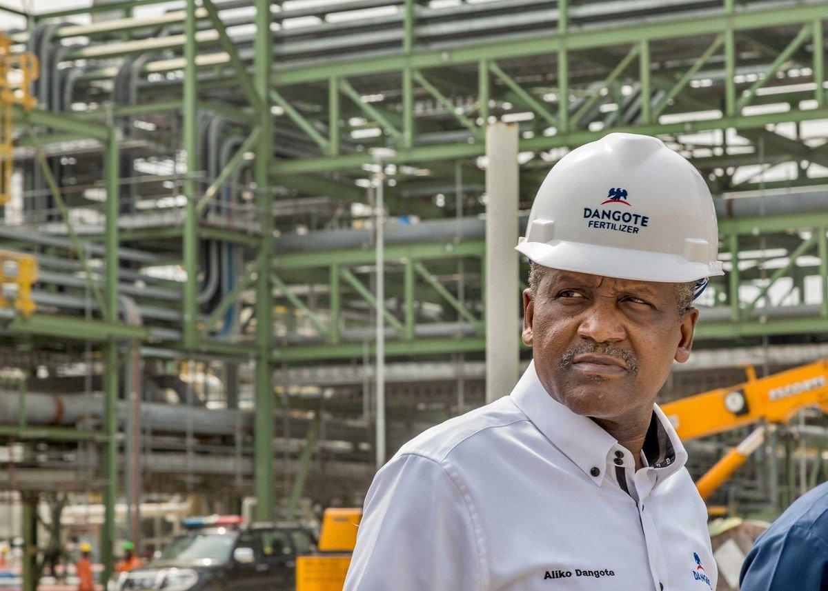 Engineering students visiting Dangote Petroleum Refinery during an educational tour