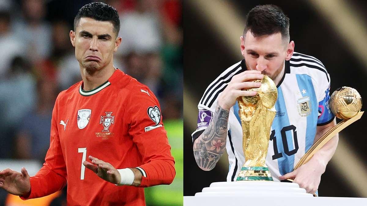 Angel Di Maria discussing Lionel Messi and Cristiano Ronaldo GOAT debate in interview