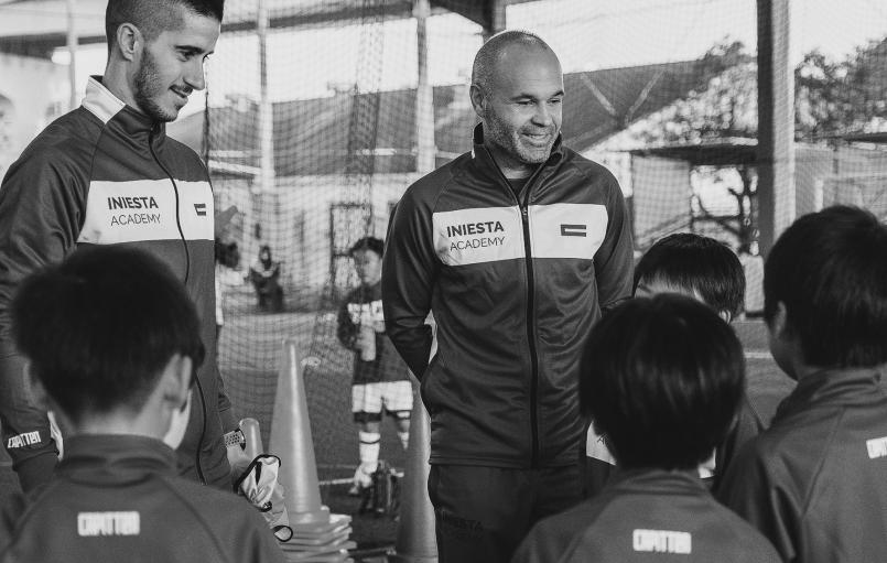Barcelona legend Andres Iniesta after being appointed head coach of Gulf United.