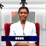 BBNaija stars Kola and Dede during a reunion discussion about their friendship and relationship status.