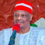 Rabiu Musa Kwankwaso addressing political issues during an interview.