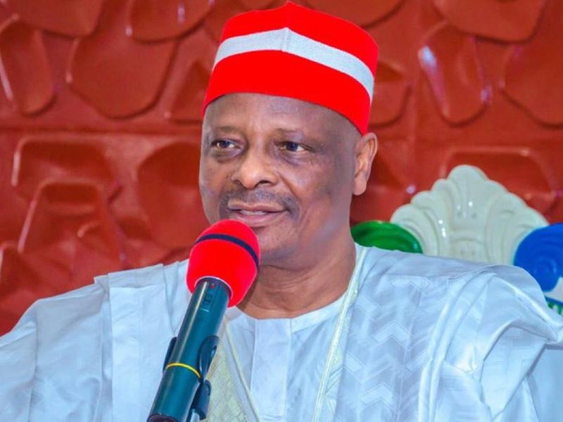 Rabiu Musa Kwankwaso addressing political issues during an interview.