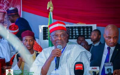 Rabiu Kwankwaso during a strategic meeting with Nasarawa NDC candidates ahead of the 2027 elections