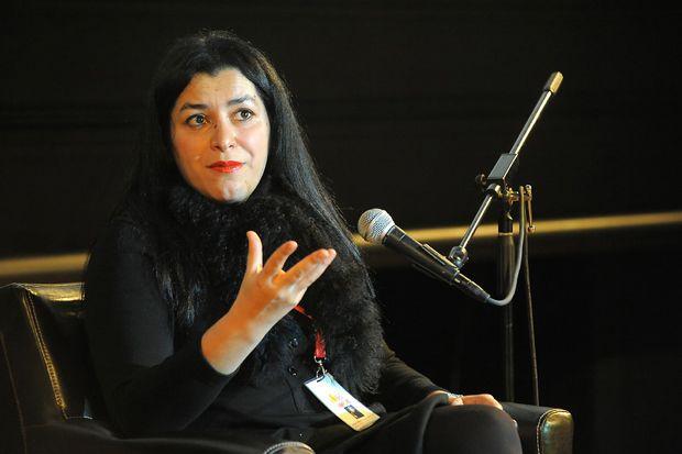 Marjane Satrapi, creator of Persepolis, during a public appearance