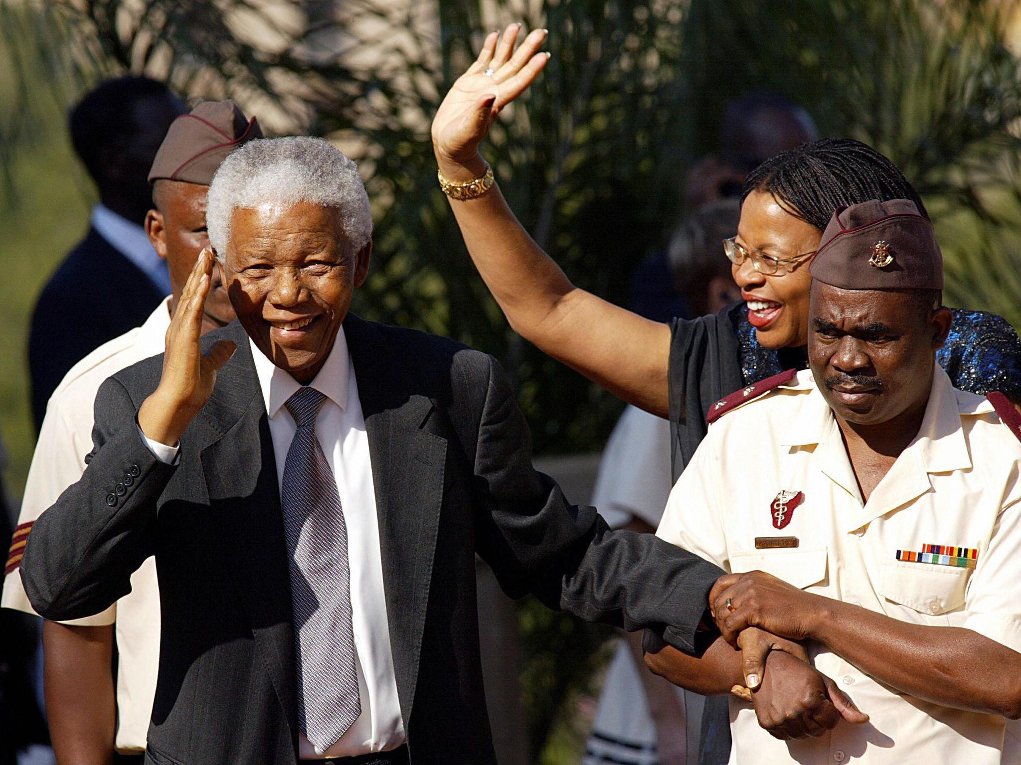 Nelson Mandela South African leader and anti-apartheid icon