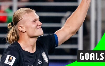 Erling Haaland celebrates after scoring for Norway against Senegal in FIFA World Cup 2026 Group I match