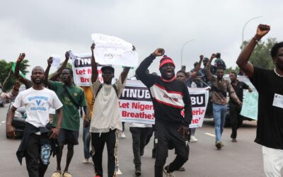 Protesters in Abuja demand the rescue of abducted pupils and teachers from Oyo State.