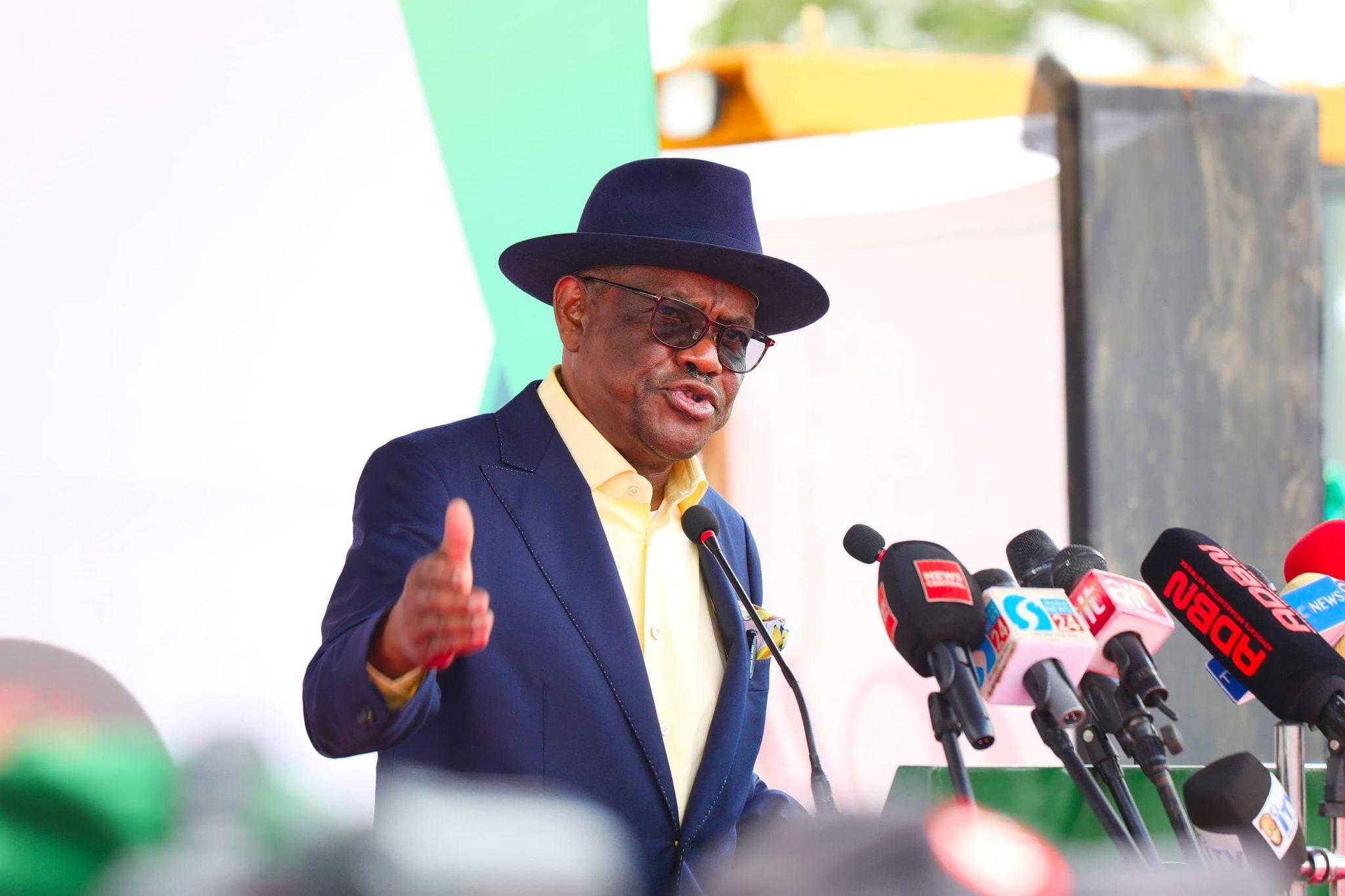 Nyesom Wike at public event as PDP says he remains party asset