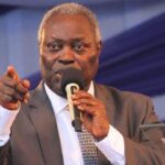 Pastor William Kumuyi addressing a congregation while discussing leadership succession in the church.