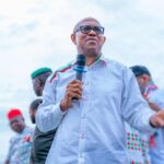 NDC National Leader Seriake Dickson speaking during a television interview about Peter Obi and the party's future.
