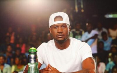 Nigerian singer Peter Okoye speaking during an interview about governance and national development.