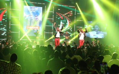 Nigerian singer Peter Okoye addressing fans during a discussion about his music career and comparisons with Rudeboy.