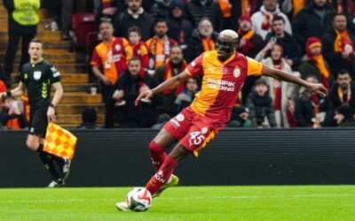 Victor Osimhen wearing Galatasaray shirt amid transfer speculation
