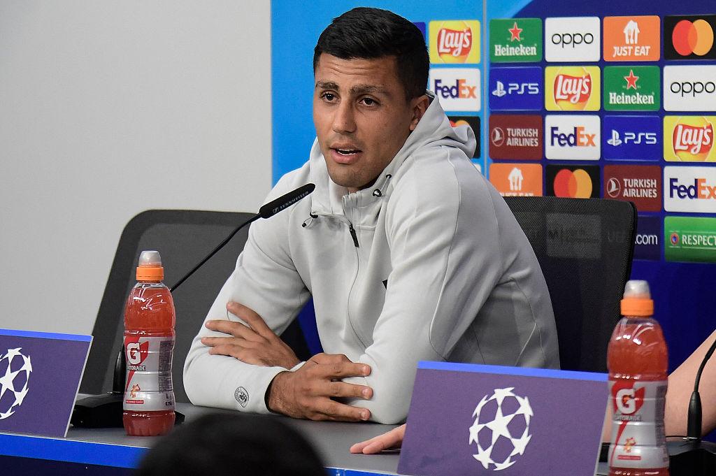 Manchester City midfielder Rodri discusses transfer rumours linking him with Real Madrid.