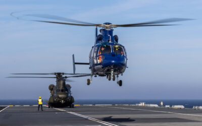 Emergency services respond after a Royal Navy helicopter crash in Devon.