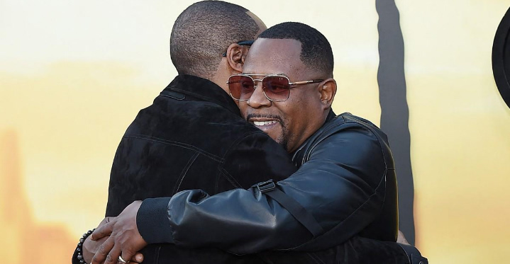 Eddie Murphy and Martin Lawrence celebrating their family connection through their children and granddaughter