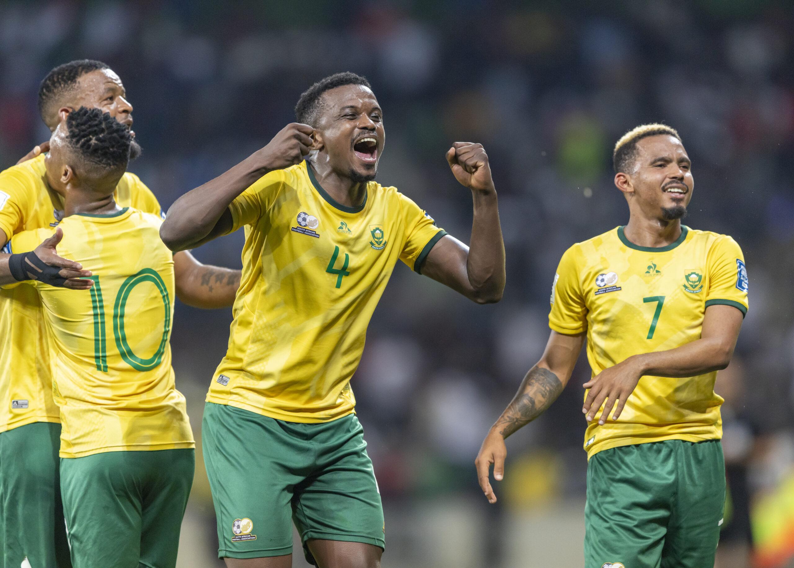 South Africa players celebrate win against South Korea at World Cup 2026