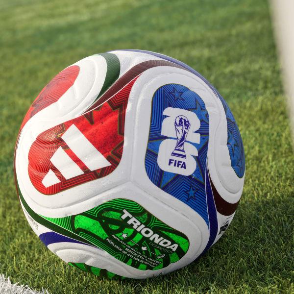 FIFA 2026 World Cup Trionda official match ball with AI sensor technology and colorful design